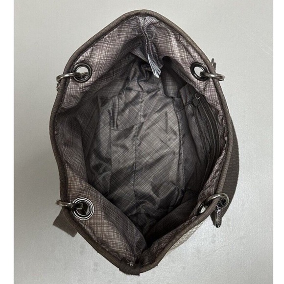 🆕 Thirty-One Canvas Crew Mini Taupe Straw
Stripe Tote Bag Purse - Picture 3 of 5